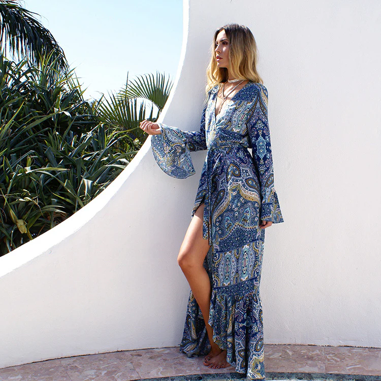 Bohemian Dress With Beach Cover - immagine 4