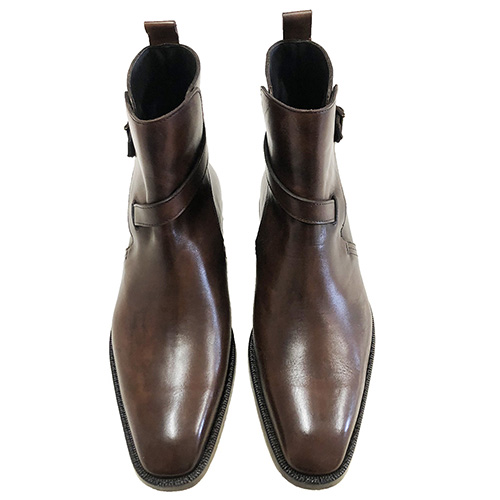 Stivaletti vintage con fibbia in pelle - immagine 5