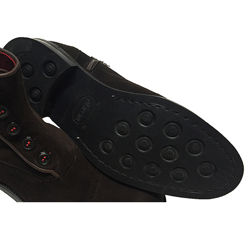 Stivaletti uomo stringati in pelle scamosciata - immagine 3