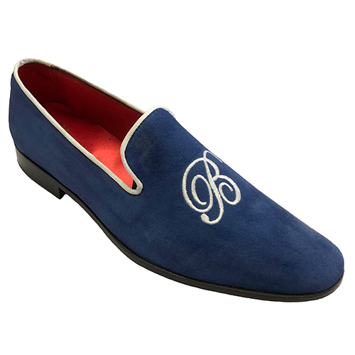 Slippers con iniziali personalizzabili in camoscio - immagine 3