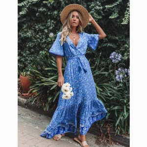 Frieda Boho Maxi Dress Women Summer Elegant