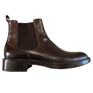 Stivaletti Chelsea in pelle suola in cuoio