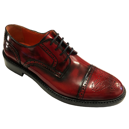 Scarpe stringate classiche in pelle spazzolata - immagine 3