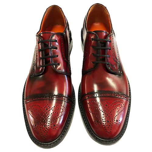 Scarpe stringate classiche in pelle spazzolata - immagine 4