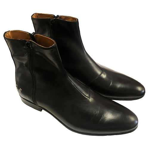 Stivaletti con cerniera in pelle - immagine 3