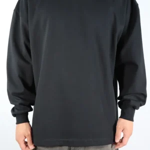 Maglia basic 360gr uomo manica lunga drip nero