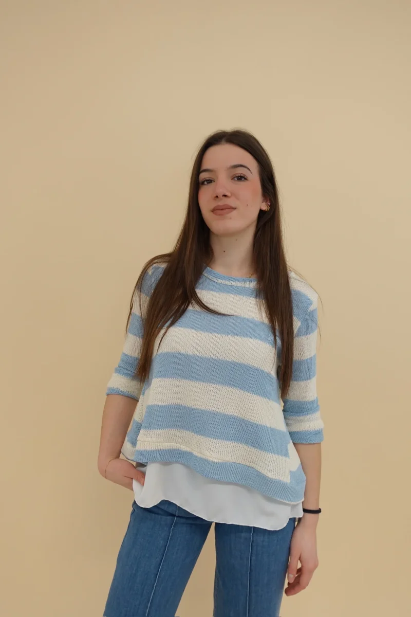 Maglia Marilena Azzurro - immagine 3
