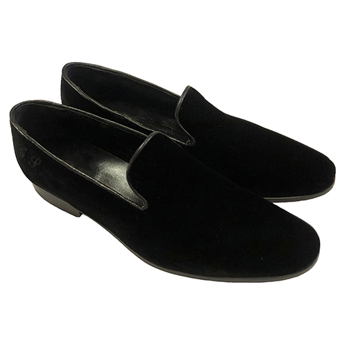 Mocassino slippers in velluto - immagine 2