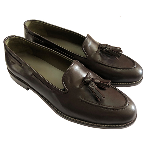 Mocassino classico suola in cuoio