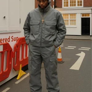 Completo tuta all cargo piombo