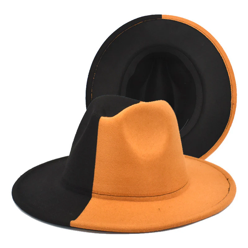 Color Matching Big Edge Felt Cappello unisex - immagine 9