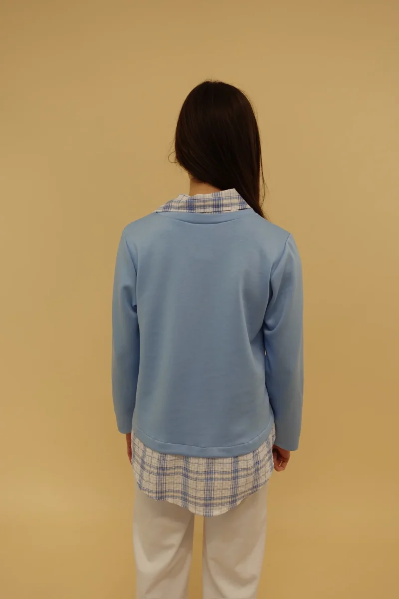 Maglia Country Azzurro - immagine 7