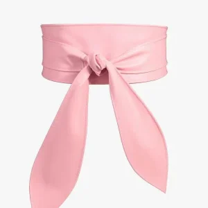 Ladies Soft Fashion Wide PU Faux Leather Bow Knot Corset Waist Belts