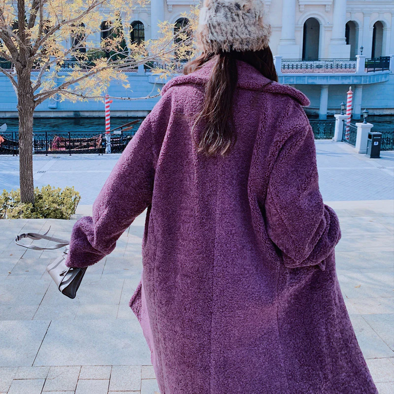 Women's Teddy Suit Padded Lamb Wool Coat - immagine 3