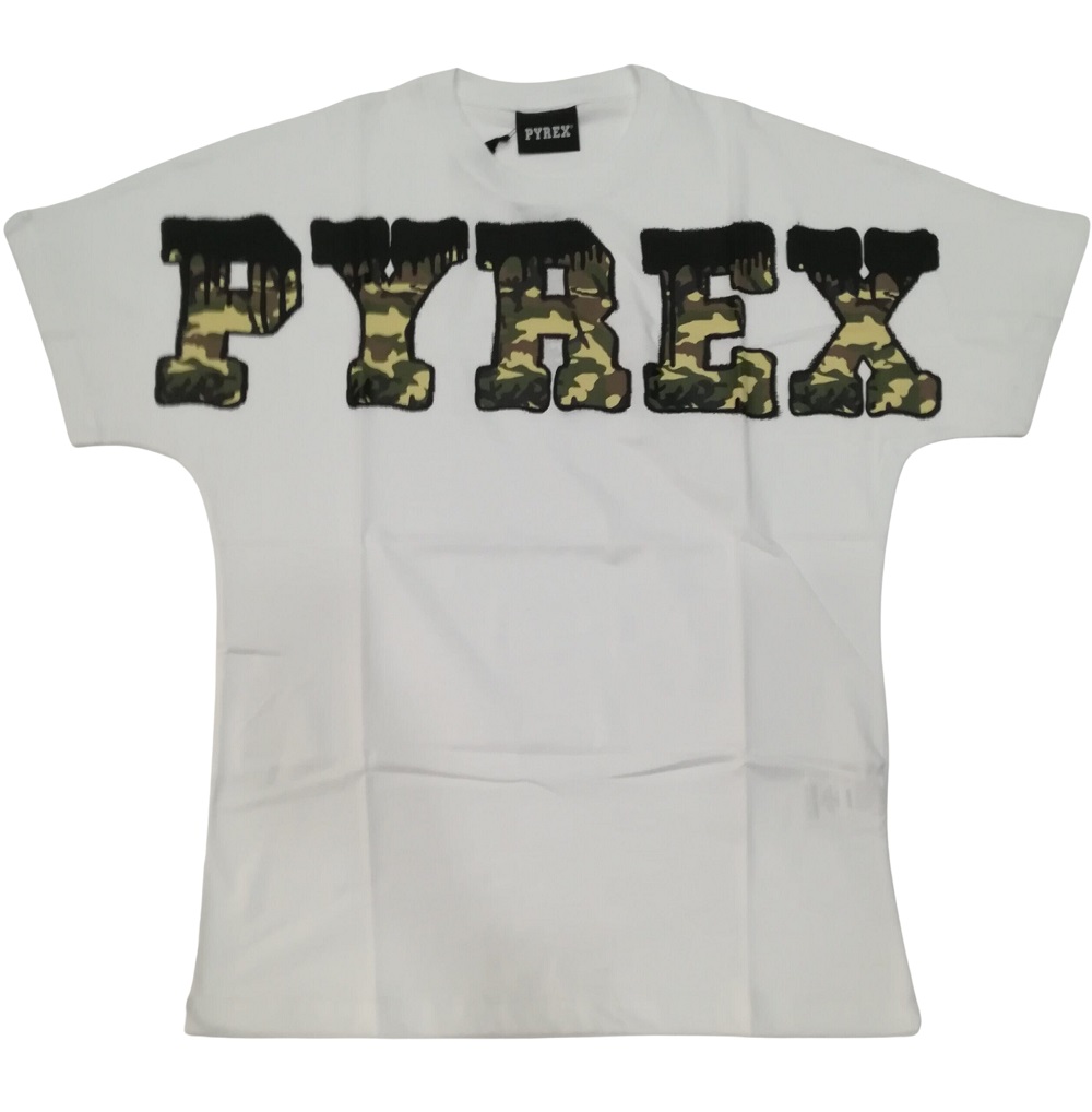 PIREX T-shirt uomo manica corta col nero bianco 44177 - immagine 3