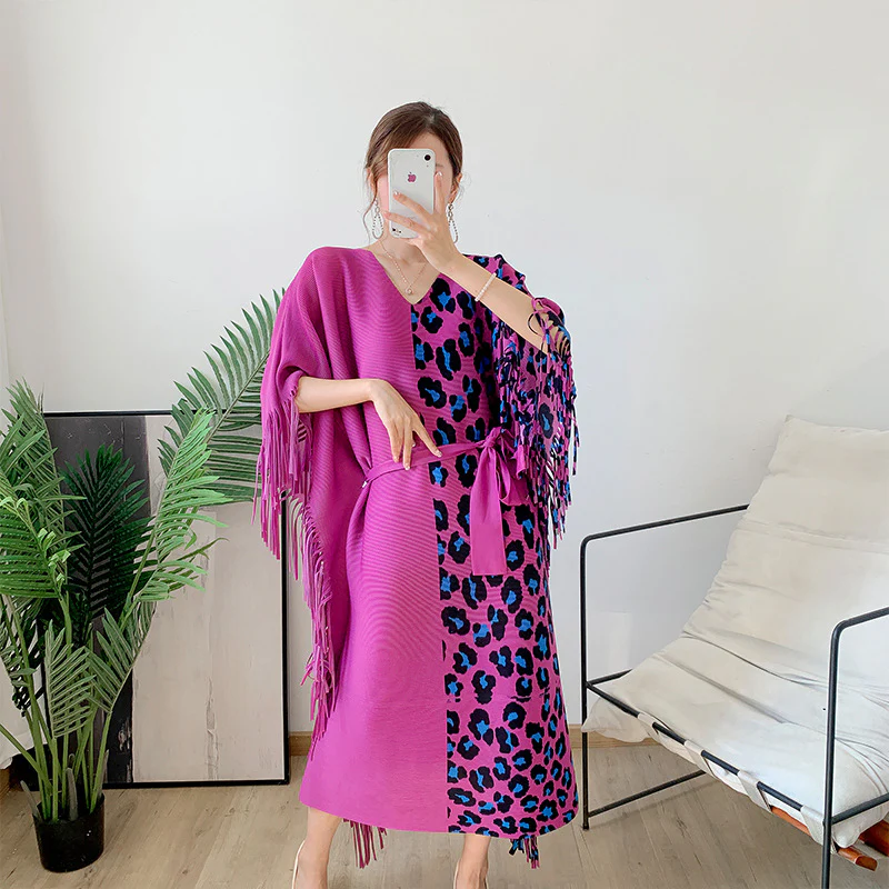 Abito lungo donna fantasia curvy - immagine 3