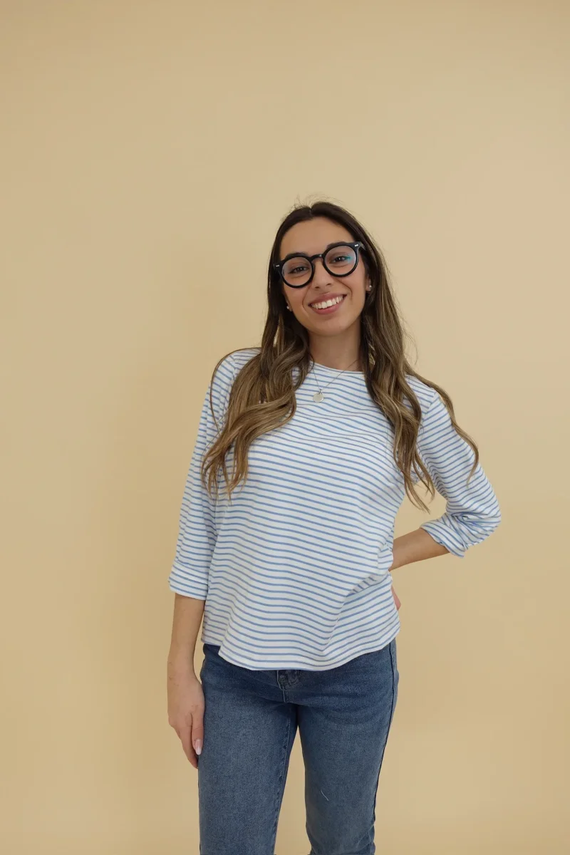 Maglia Line Azzurro - immagine 4