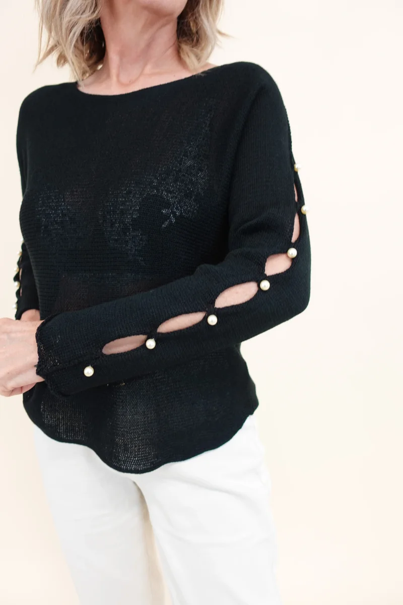 Maglia Hole Nera - immagine 5