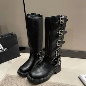 Stivale ecopelle fibie donna