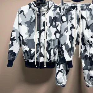 Completo mimetico due pezzi cargo bambino