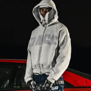 Balaclava Full Zip "DETROIT" Grey