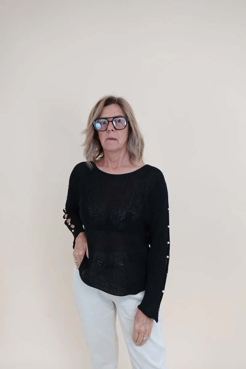 Maglia Hole Nera - immagine 3