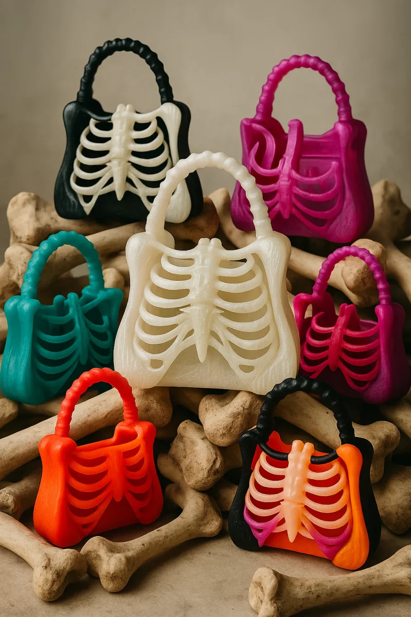 Borsa Bones Bag Handmade - immagine 4