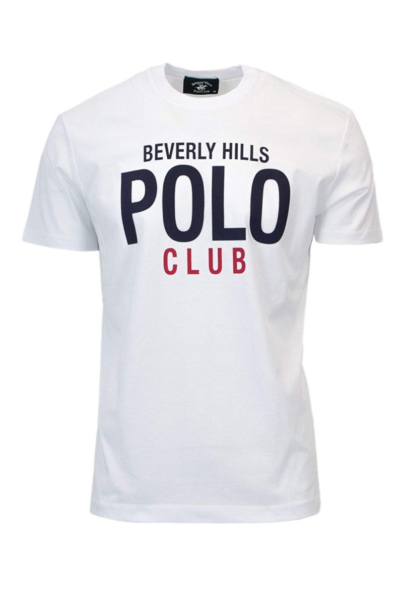 BEVERLY HILLS POLO CLUB T-SHIRT MANICA CORTA UOMO JERSEY BHPC3883 xxl bianco