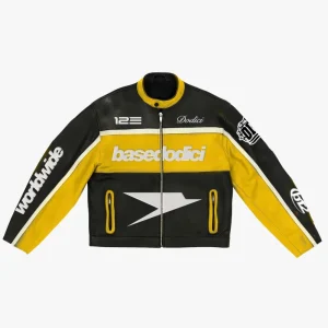 Biker Jacket "RUDEBOY LDN" Money Black/Yellow