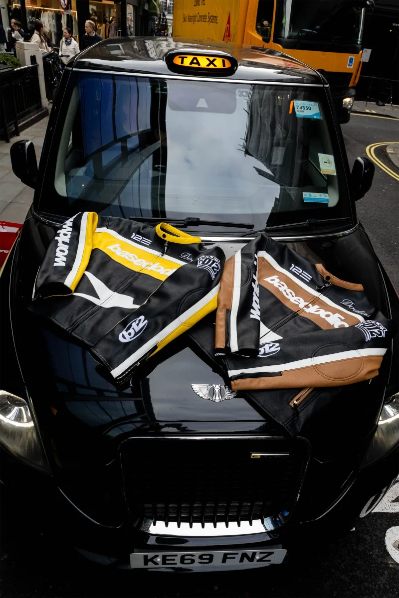 Biker Jacket "RUDEBOY LDN" Money Black/Yellow - immagine 6