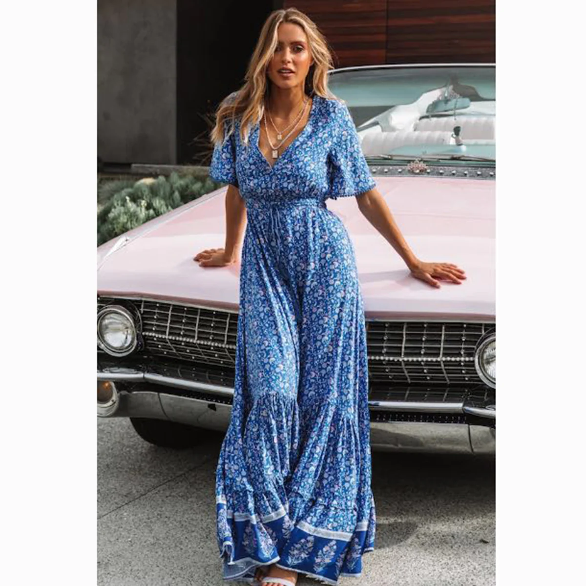 Frieda Boho Maxi Dress Women Summer Elegant - immagine 4