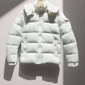 Piumino puffer lucido drip ragazzo bianco