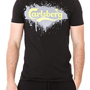 CARLSBERG – T-shirt uomo stampata regular fit cbu2589 xl nero