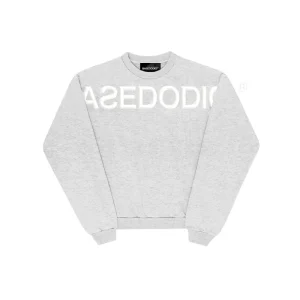 Crewneck "DE LA RUE À LA RUE" FrontLogo Grey