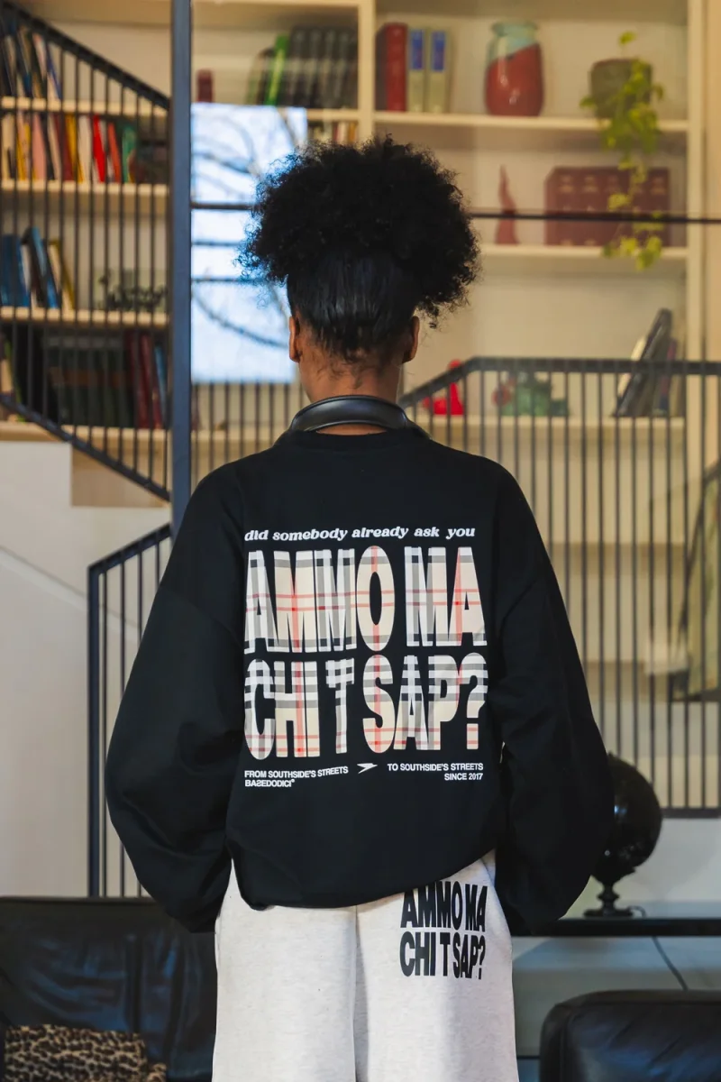 Longsleeve "AMMO" CHI'T'SAP Black/Burby - immagine 3