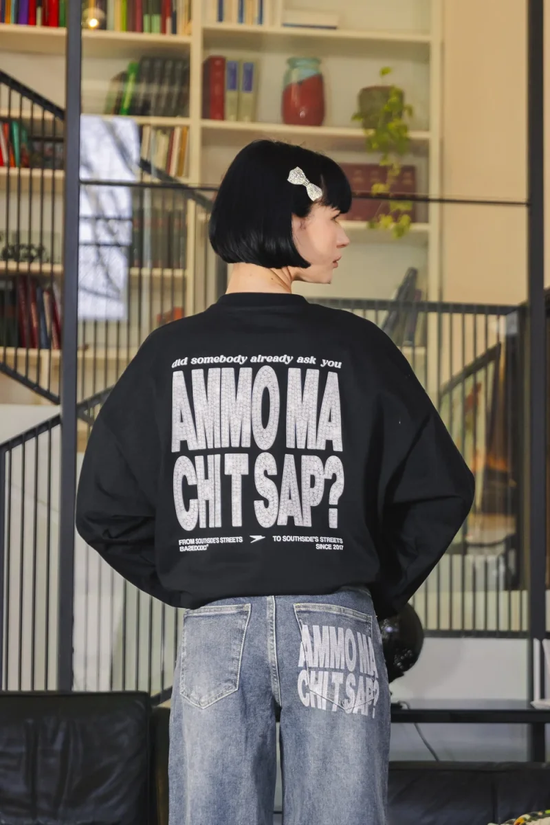 Longsleeve "AMMO" CHI'T'SAP Black/Grillz - immagine 2