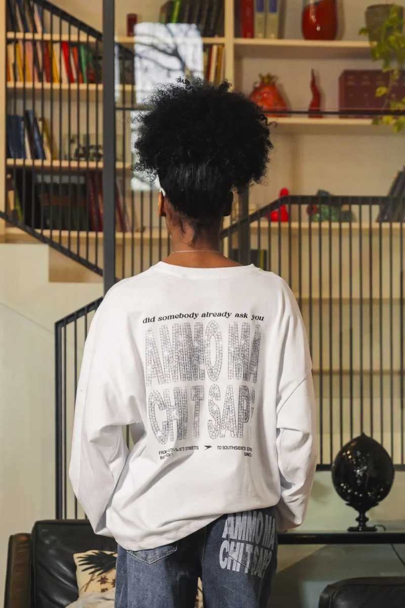 Longsleeve "AMMO" CHI'T'SAP White/Grillz - immagine 3