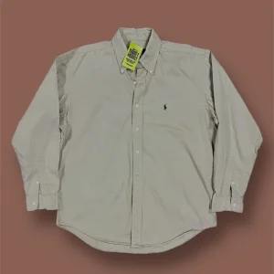 Camicia Ralph Lauren beige vintage tg XL