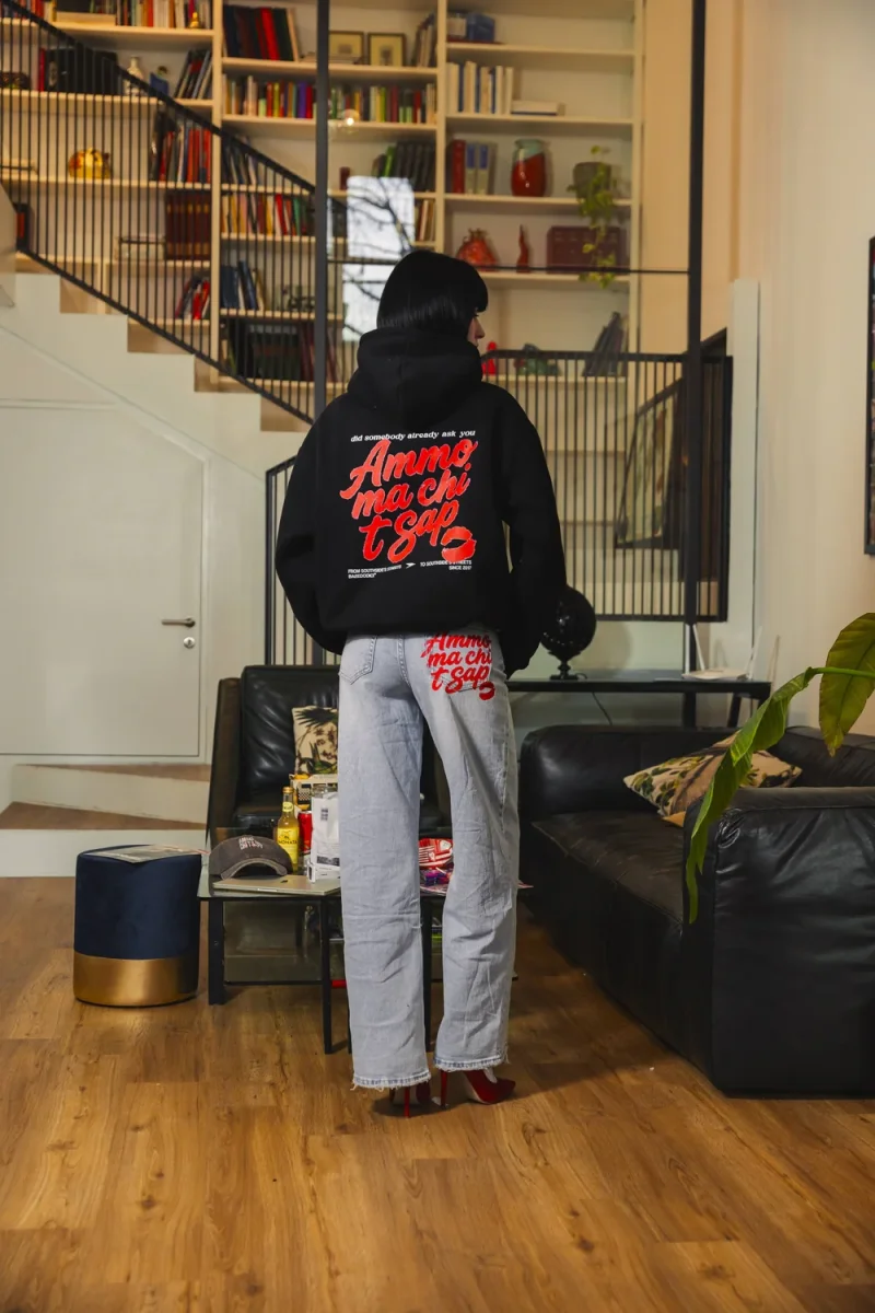 Hoodie "AMMO" CHI'T'SAP Black/Gloss - immagine 5