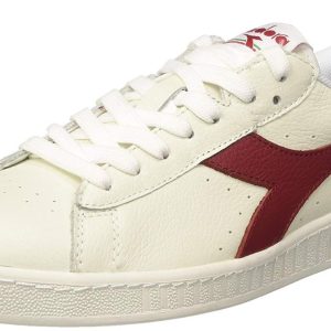 Diadora Game L Low, Sneaker Unisex-Adulto, (Bianco/Rosso Peperoncino/BCO C6313), 46 EU