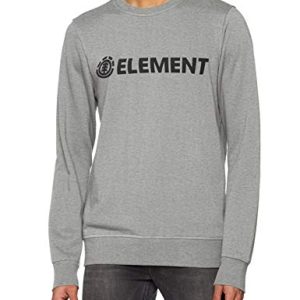 Element Blazin Crew, Fleece Uomo, Grey Heather, S