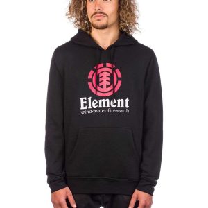 Element Vertical Ho, Felpa Leggera Uomo, Flint Black, M