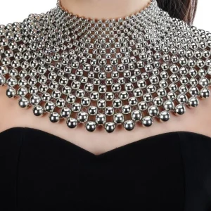 Collana girocollo donna sfere