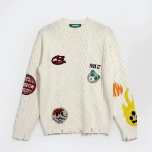 Barrow Maglia Girocollo Destroyed