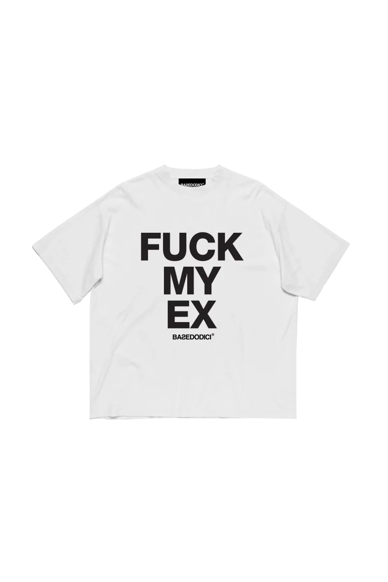 T-Shirt “FLASHCAPSULE” FCK'MY'EX White - immagine 2