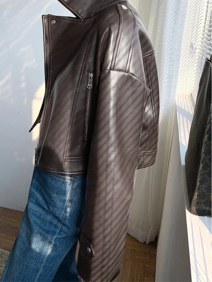 Giacca Biker Oversize - immagine 5