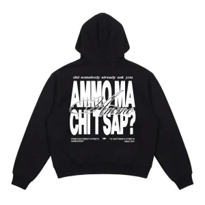 Hoodie "AMMO" CHI'T'SAP Black/BasicScript