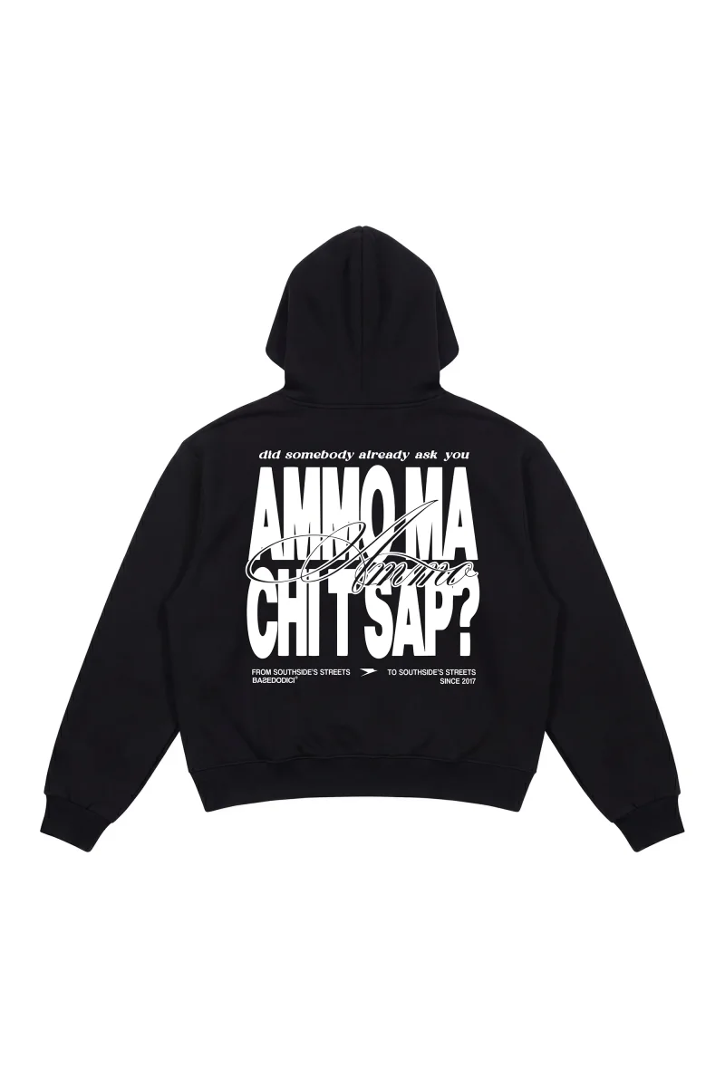 Hoodie "AMMO" CHI'T'SAP Black/BasicScript - immagine 2