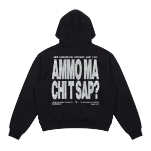 Hoodie "AMMO" CHI'T'SAP Black/Grillz