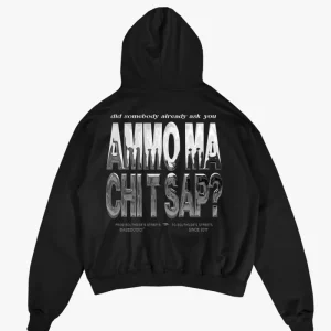 Hoodie "AMMO" CHI'T'SAP Black/Chrome